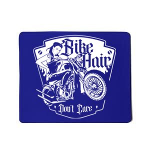 Bike Hair Don't Care Biker Motorcycle Bike Gift Mousepad