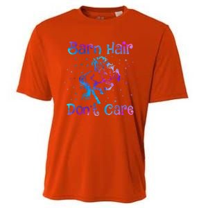 Barn Hair DonT Care Funny Horse Lover N Gift Cooling Performance Crew T-Shirt