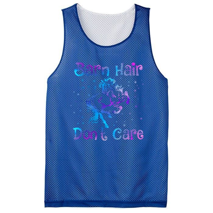 Barn Hair DonT Care Funny Horse Lover N Gift Mesh Reversible Basketball Jersey Tank