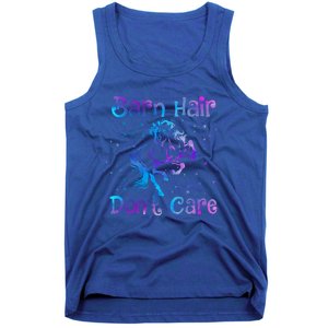 Barn Hair DonT Care Funny Horse Lover N Gift Tank Top