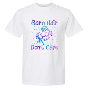 Barn Hair DonT Care Funny Horse Lover N Gift Garment-Dyed Heavyweight T-Shirt