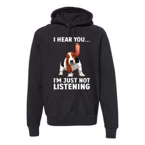 Basset Hound Design For Basset Hound Premium Hoodie