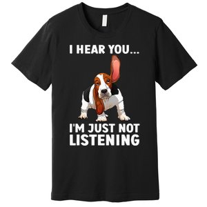 Basset Hound Design For Basset Hound Premium T-Shirt