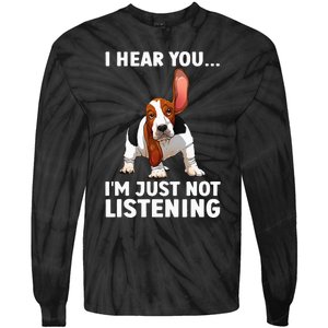 Basset Hound Design For Basset Hound Tie-Dye Long Sleeve Shirt