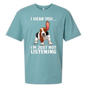 Basset Hound Design For Basset Hound Sueded Cloud Jersey T-Shirt