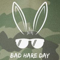 Bad Hare Day Funny Bunny Rabbit Design Glasses Cool Meme Pun Legacy Tie Dye Trucker Hat