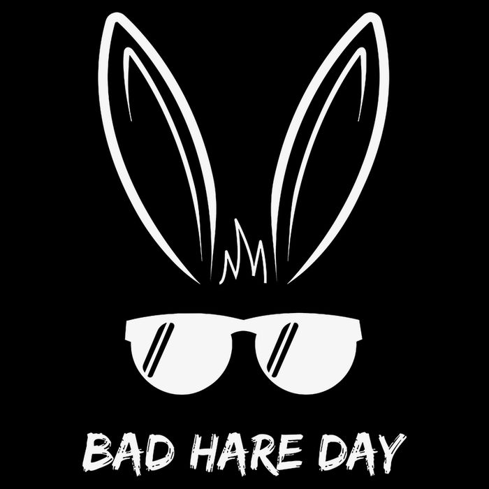 Bad Hare Day Funny Bunny Rabbit Design Glasses Cool Meme Pun Backpack