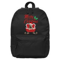 Blue Heeler Dog Merry Christmas Design For The Holiday Season! 16 in Basic Backpack