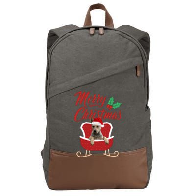 Blue Heeler Dog Merry Christmas Design For The Holiday Season! Cotton Canvas Backpack