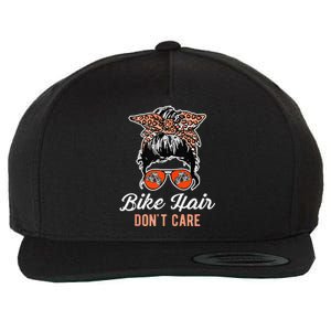 Bike Hair Dont Care Motorcycle Rider Biker Wool Snapback Cap