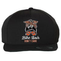 Bike Hair Dont Care Motorcycle Rider Biker Wool Snapback Cap