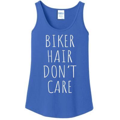 Biker Hair Don't Care For Bike Lovers Funny Gift Ladies Essential Tank