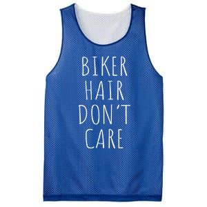 Biker Hair Don't Care For Bike Lovers Funny Gift Mesh Reversible Basketball Jersey Tank