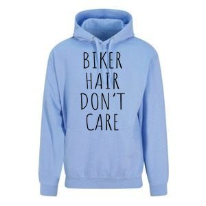 Biker Hair Don't Care For Bike Lovers Funny Gift Unisex Surf Hoodie