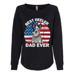 Blue Heeler Dad Usa American Flag Australian Cattle Dog Womens California Wash Sweatshirt