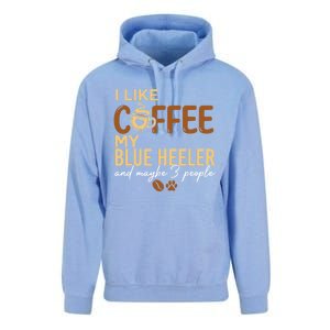 Blue Heeler Dog Owner Coffee Lovers Quote Funny Gift Christmas Cool Gift Unisex Surf Hoodie