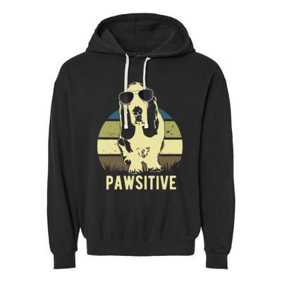 Basset Hound Dog Breed Garment-Dyed Fleece Hoodie