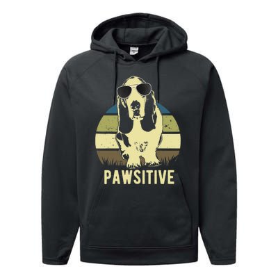 Basset Hound Dog Breed Performance Fleece Hoodie