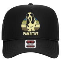 Basset Hound Dog Breed High Crown Mesh Back Trucker Hat