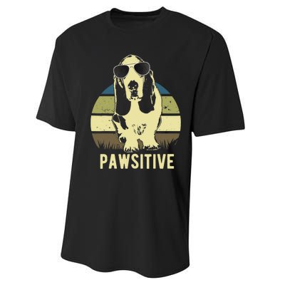 Basset Hound Dog Breed Performance Sprint T-Shirt