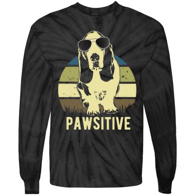 Basset Hound Dog Breed Tie-Dye Long Sleeve Shirt