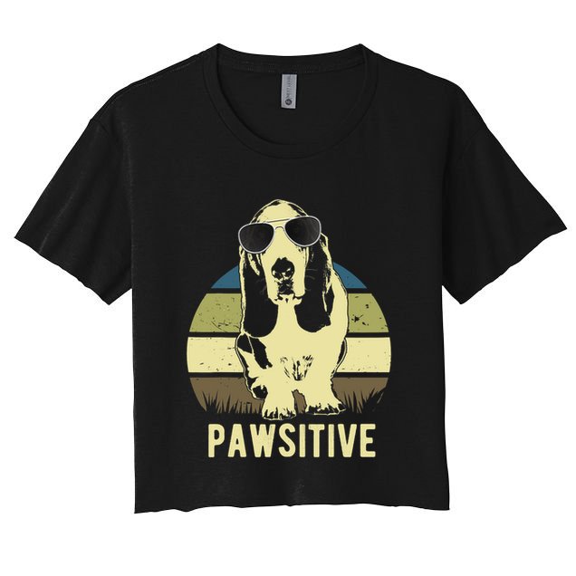 Basset Hound Dog Breed Crop Top