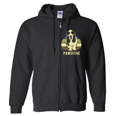 Basset Hound Dog Breed Full Zip Hoodie