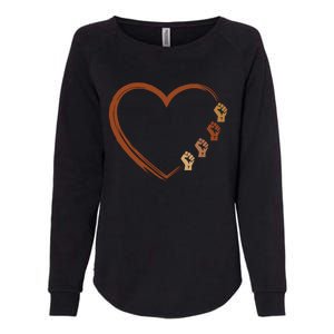 Black History Diversity Heart Womens California Wash Sweatshirt