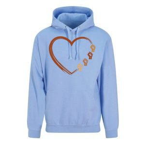 Black History Diversity Heart Unisex Surf Hoodie