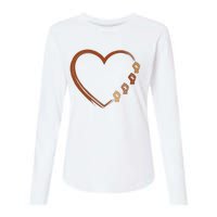 Black History Diversity Heart Womens Cotton Relaxed Long Sleeve T-Shirt