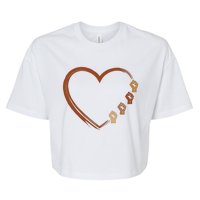 Black History Diversity Heart Bella+Canvas Jersey Crop Tee