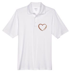 Black History Diversity Heart Men's Origin Performance Pique Polo