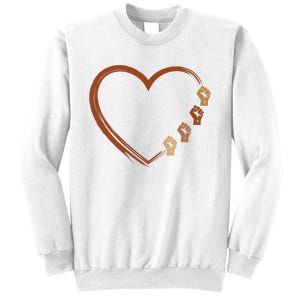 Black History Diversity Heart Sweatshirt