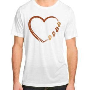 Black History Diversity Heart Adult ChromaSoft Performance T-Shirt