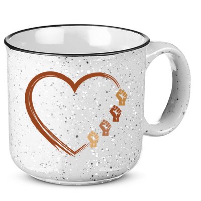 Black History Diversity Heart 15oz Campfire Ceramic Mug