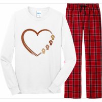 Black History Diversity Heart Long Sleeve Pajama Set