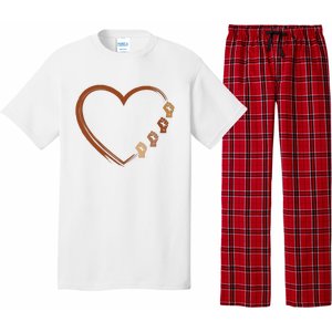 Black History Diversity Heart Pajama Set