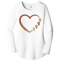 Black History Diversity Heart Women's Perfect Tri Tunic Long Sleeve Shirt