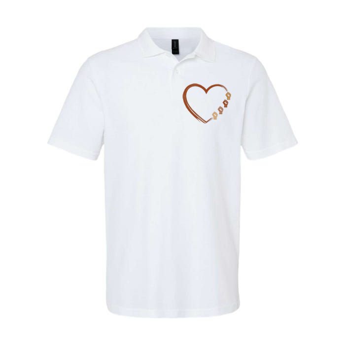 Black History Diversity Heart Softstyle Adult Sport Polo