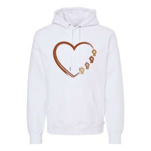 Black History Diversity Heart Premium Hoodie