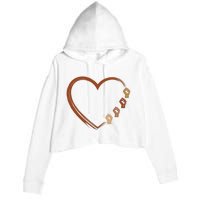 Black History Diversity Heart Crop Fleece Hoodie