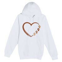 Black History Diversity Heart Premium Pullover Hoodie