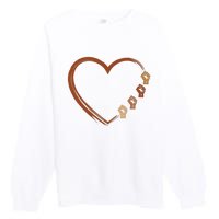 Black History Diversity Heart Premium Crewneck Sweatshirt