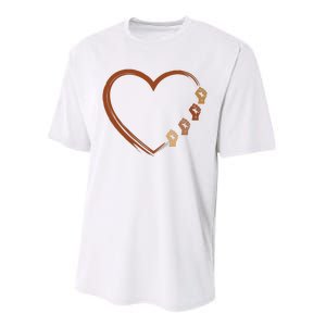 Black History Diversity Heart Performance Sprint T-Shirt