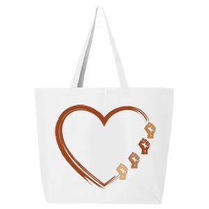 Black History Diversity Heart 25L Jumbo Tote