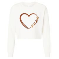 Black History Diversity Heart Cropped Pullover Crew