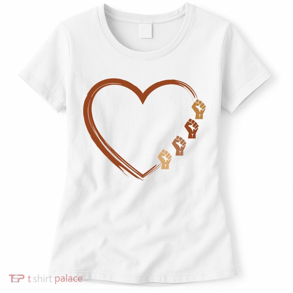 Black History Diversity Heart Women's T-Shirt