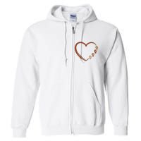 Black History Diversity Heart Full Zip Hoodie