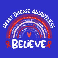 Believe Heart Disease Awareness Month Gift Heart Disease Gift Poster