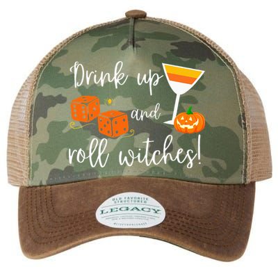 Bunco Halloween Drink Up and Roll Witches Legacy Tie Dye Trucker Hat
